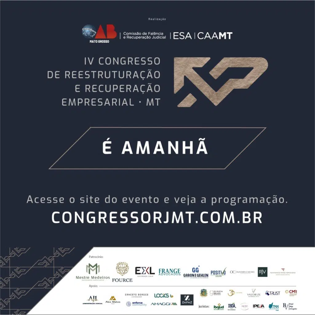 Abertura do IV Congresso de Recuperação e Reestruturação de Empresas da OAB-MT 1 AMANHA CONGRESSO