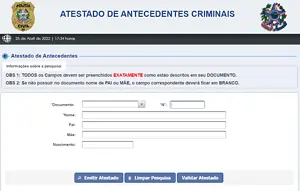 Atestado de Bons Antecedentes