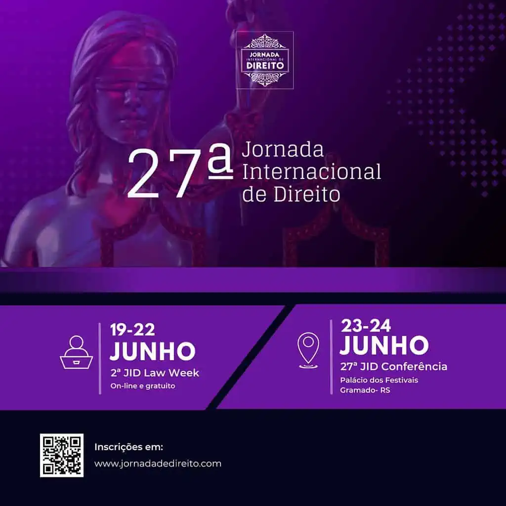 27ª Jornada Internacional de Direito acontece nos formatos on-line e presencial 1 Convite Jornada Internacional de Direito
