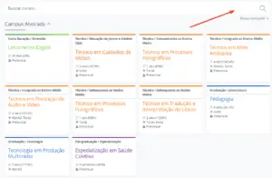 Busca de cursos